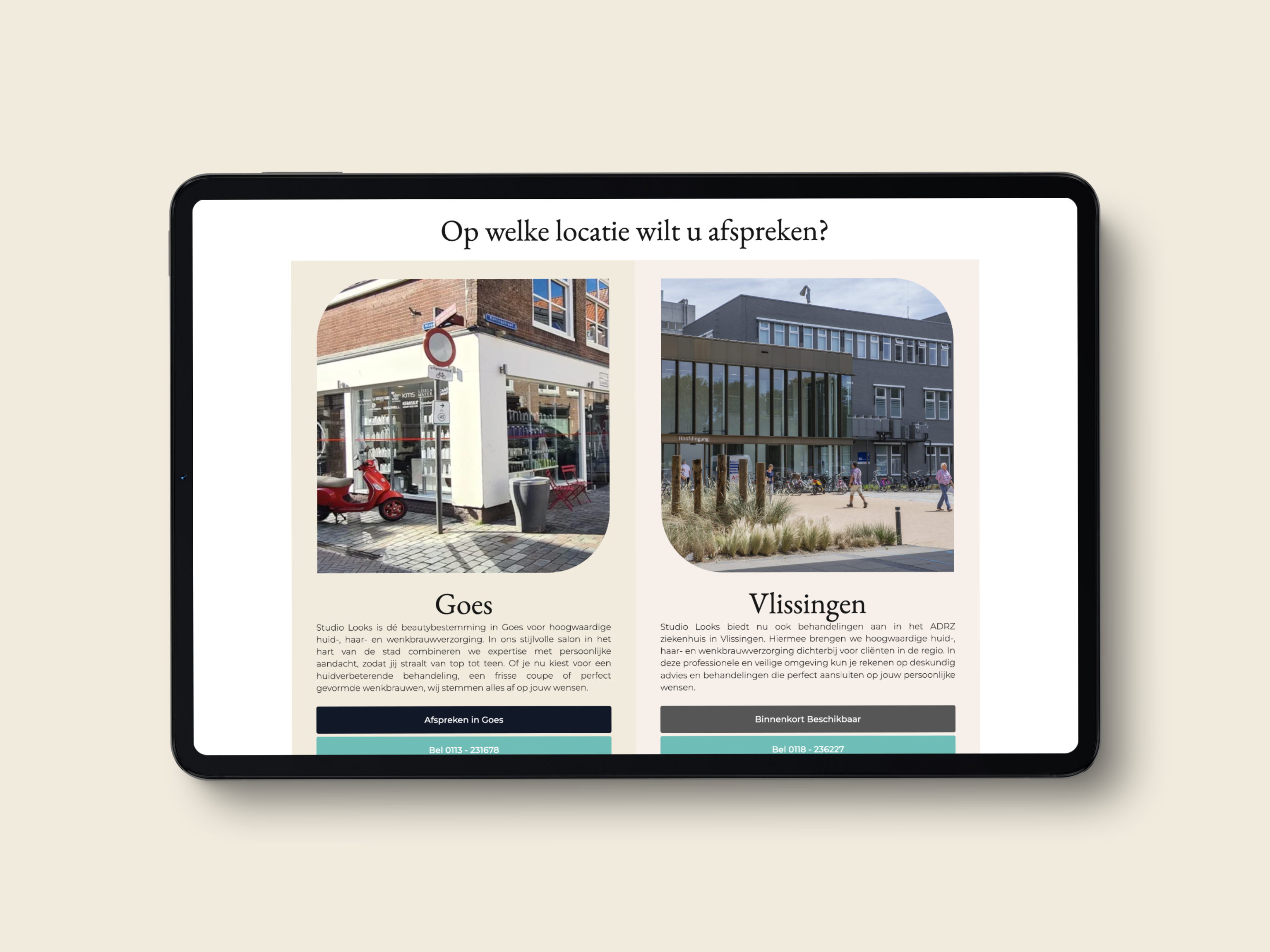 Studio Looks Zeeland Website