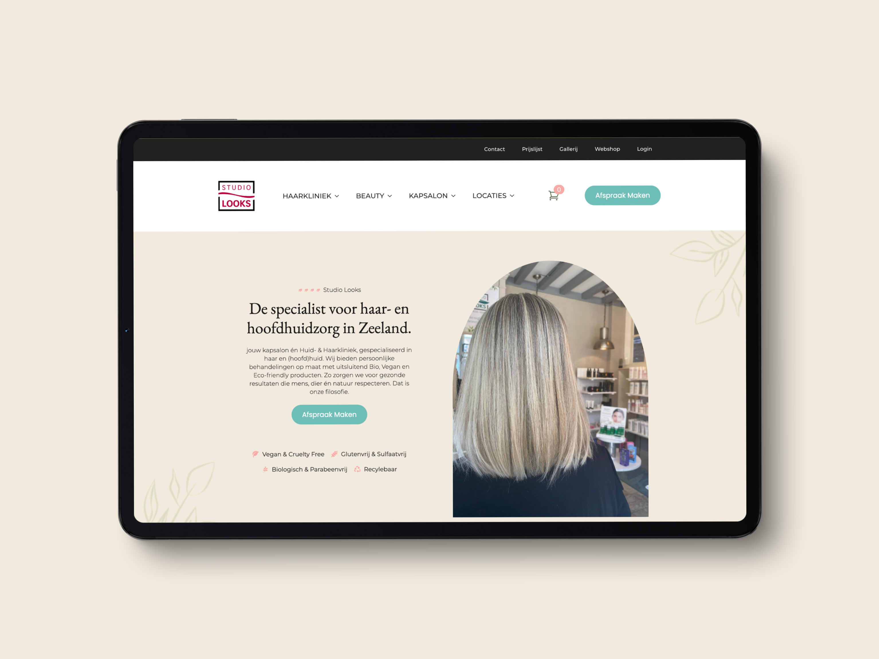 Studio Looks Zeeland Website
